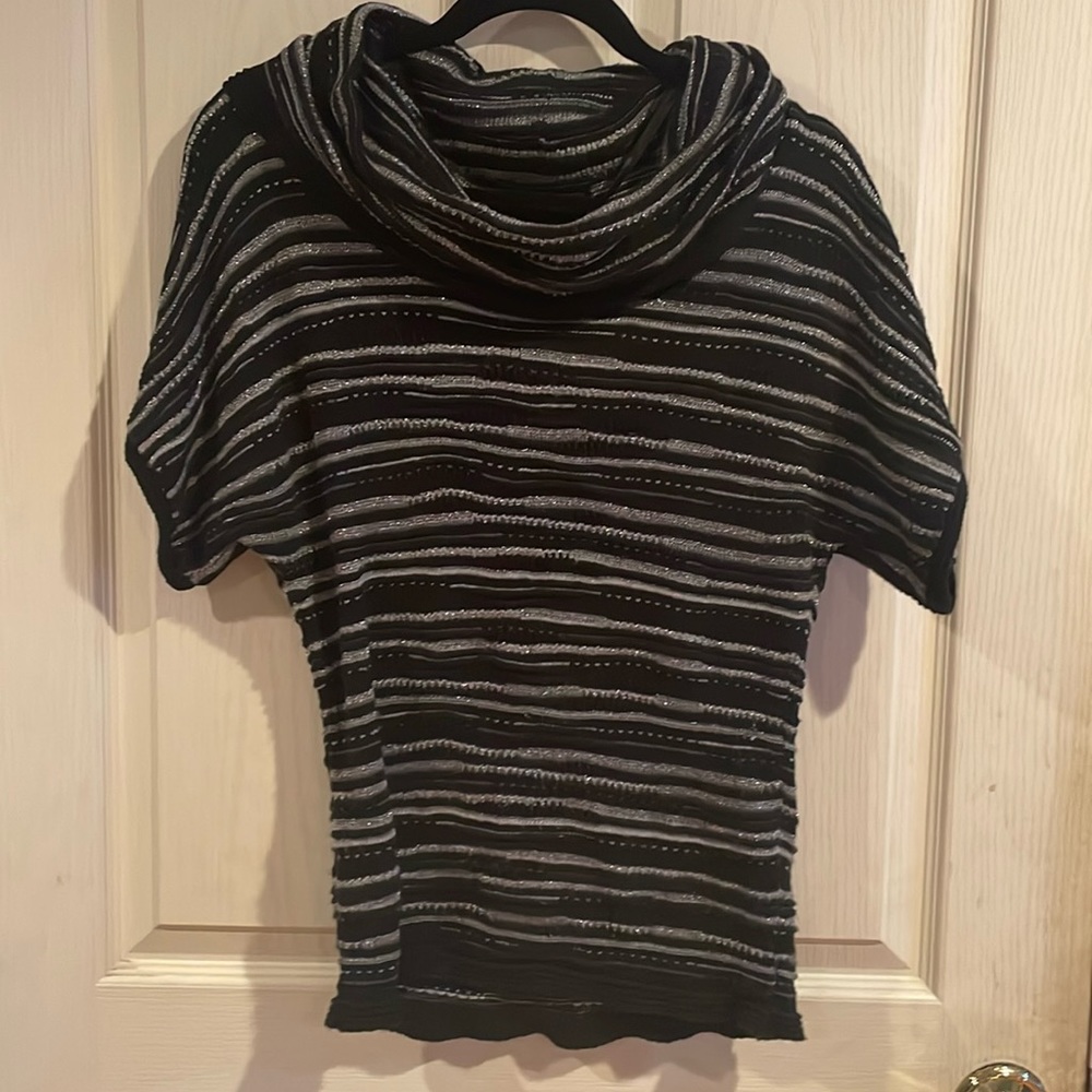 Calvin Klein Jean size Small Cowl neck short sleeve sweater.